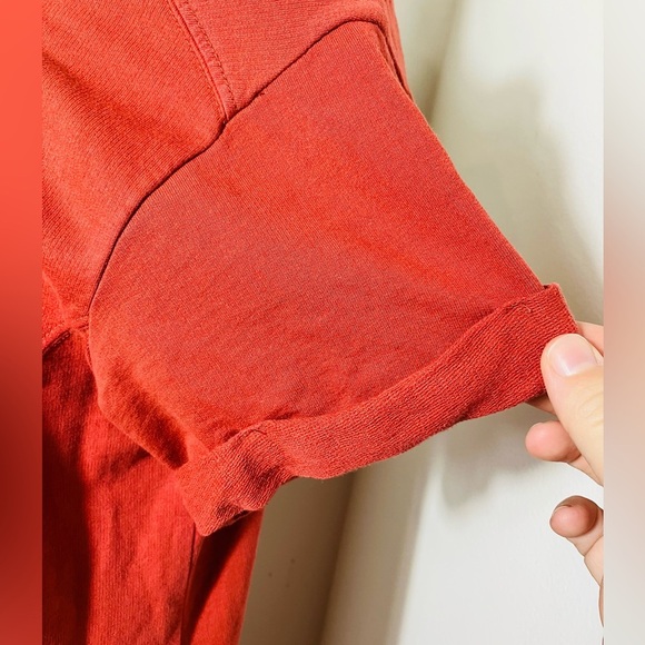 Anthropology Saturday Sunday Midi Dress Sz M Burnt Orange Pockets Cotton Beach - Picture 3 of 9